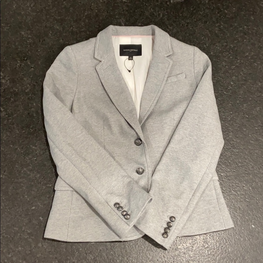 Banana Republic Gray Tweed Blazer - NWOT